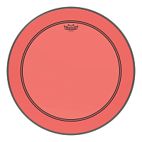 REMO P3-1322-CT-RD Powerstroke® P3 Colortone™ Red Bass Drumhead 22" цветной двухслойный прозрачный пластик для бас-барабана, красный