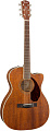Fender PM-3C Triple-0 All-Mah w/case Акустическая гитара с кейсом, цвет натуральный (красное дерево)