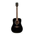 ROCKDALE Aurora D6 BK Gloss акустическая гитара, дредноут, цвет черный, глянцевое покрытие