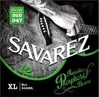 SAVAREZ A240XL Acoustic Phosphor Bronze .010-.047 струны для 12-струнной акустической гитары