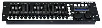 STAGE 4 DMX PILOT 32/18 Контроллер для управления светом. 32 прибора по 18 каналов максимум каждый.DMX512/RDM, 512 DMX каналов (SOFT PATCH), USB-порт, 16 фейдеров, библиотека встроенных эффектов для PAN/TILT и RGBW синтеза цвета. 482x134x70 мм, 2 кг