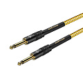 ROXTONE MGJJ310/6 инструментальный кабель, джек моно 6.3 мм - джек моно 6.3 мм, цвет желто-коричневый, длина 6 м