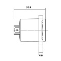 ROXTONE RS4MD-WP-T Разъем панельный спикон "папа", 4-контактный, IP66