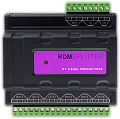 VISUAL PRODUCTIONS RdmSplitter (TERMINAL) Сплиттер-усилитель DMX+RDM с креплением на DIN-рейку. 6 каналов