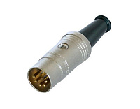 Neutrik NYS323G кабельный разъем DIN male, 7 контактов золоченых