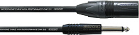 Cordial CPM 2,5 MP микрофонный кабель, XLR male - моноджек 6,3 мм, разъемы Neutrik, 2,5 м, черный