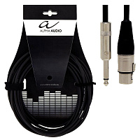 ALPHA AUDIO Pro Line кабель микрофонный XLR (f)  Jack 6.3 моно, длина 6 метров