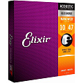 ELIXIR 11002 струны для акустической гитары NanoWeb Extra Light (010-014-023-030-039-047)