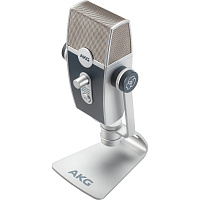 AKG C44-USB конденсаторный USB-микрофон на подставке, со встроенной звуковой картой. 4 капсюля