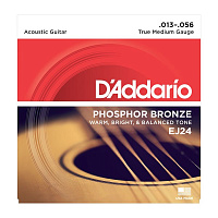 D'ADDARIO EJ24, True Medium, 13-56 Струны для акустической гитары для строя DADGAD