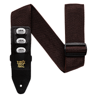 ERNIE BALL 4250 гитарный ремень Pickholder, полипропилен с кармашками под 3 медиатора, коричневый