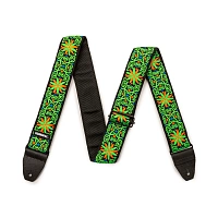 Dunlop JH26 Hendrix Backlight Fillmore Green  ремень для гитары дизайнерский, ширина 2"