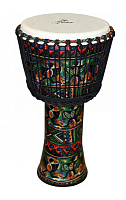 YUKA DJPA012-24  джембе, веревочная настройка, размер: 12"(30см)-24"(60см), мембрана и корпус: пластик. Декорирован в африканском стиле