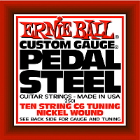 Ernie Ball 2501 струны для электрогитары (набор из 10-ти штук) Nickel Wound 10-String C6 Pedal Guitar
