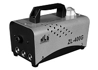 MLB ZL-400G Компактный генератор дыма со светодиодной подсветкой зеленого цвета. Нагреватель 400 Вт, подсветка LED 3 x 3 Вт, нагрев 8 минут,  повторный нагрев 50 секунд, проводной ПДУ 