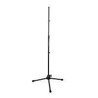 OnStage MS9700B+  микрофонная стойка прямая, тренога, регулируемая высота, усиленная, черная