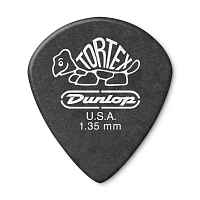 Dunlop 482P135 Tortex Pitch Black Jazz III 12Pack  медиаторы, толщина 1,35 мм, 12 шт.