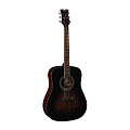 DEAN SA DREAD VB  акустическая гитара, дредноут, 25 1/2" (648 мм), цвет черный берст