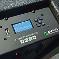 ECO FLAMENCO set Звукоусилительный комплект: 4 широкополосные системы, 1 сабвуфер с  3-канальным усилительным модулем с аудиопроигрывателем, 2 стойки-треноги, монтажный и коммутационный наборы 