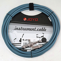 JOYO CM-12 Cable Blue инструментальный кабель, 4,5 м, угловой TS 6,3 мм