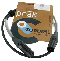 Cordial CPD 1 FM цифровой DMX / AES EBU кабель XLR female 3-контактный/XLR male 3-контактный, разъемы Neutrik, 1,0 м, черный