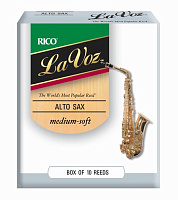 RICO RJC10MS La Voz трости для саксофона альт Medium Soft, 10 штук в упаковке