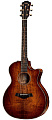 TAYLOR K24ce Koa Series, гитара электроакустическая, форма корпуса Grand Auditorium, кейс