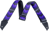 JACKSON STRAP JACKSON DBL V BLK/PUR ремень черный с фиолетовым