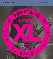 D'ADDARIO EPS170 струны для 4-струнной бас-гитары, сталь, Long, 45-065-080-100