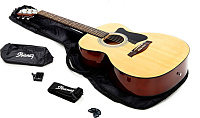 IBANEZ VC50NJP-NT набор из акустической гитары Grand Concert, тюнера, чехла и аксессуаров