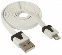 Defender ACH01-03P USB кабель USB(AM)-Lightning(M), 1м. для подключения и зарядки iPhone 5/6, iPad.