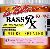 LA BELLA RX-N4C  струны для бас-гитары (045-065-080-105), никель
