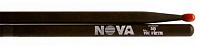 VIC FIRTH N5BNB  барабанные палочки (черного цвета), тип 5B с нейлоновым наконечником, материал - орех, длина 16", диаметр 0,595", серия NOVA