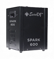 EURO DJ Spark 600  Фейерверк-машина (спаркуляр) для генерирования холодных искр, возможно применять в помещениях, мощность 600 Вт, высота выброса до 5 м, время нагрева 5 мин., управление DMX-512