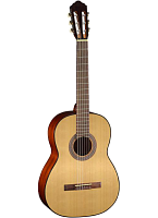 CORT AC100 W_BAG OP классическая гитара Deluxe с чехлом, корпус из красного дерева с верхом из ели, гриф из красного дерева с накладкой из палисандра, мензура 25.6", цвет Open Pore