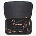 Samson SE50C Головная гарнитура SE50 (цвет коричневый) с миниатюрным конденсаторным всенаправленным микрофоном, в комплекте: 4 переходника, кабель, ветрозащиты (3 шт.), клипса, кейс
