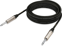 Behringer GIC-600 инструментальный кабель, джек моно 6.3 мм - джек моно 6.3 мм, длина 6 метров, 1 x 0.22 кв.мм, цвет черный