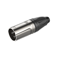 ROXTONE RX3M-NT Разъем XLR-папа кабельный 3-контактный, цвет серебро