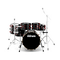 Ddrum HYBRID 5 PLAYER SatinBlack  ударная установка из пяти барабанов, без тарелок и стоек