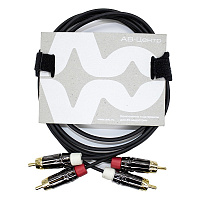 AVCLINK CABLE-900/1.5 black Кабель аудио, 2xRCA - 2xRCA, 1.5 м