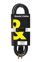 STANDS & CABLES HPC-001-3 соединительный кабель, Jack 6,3мм стерео - Jack 6,3мм стерео, длина 3 м.
