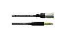 Cordial CFM 6 MV инструментальный кабель  XLR male/джек стерео 6,3 мм, 6,0 м, черный
