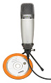 Samson C03U USB студийный конденсаторный микрофон, изменяемая направленность: суперкардиоида, круговая, восьмерка, 20-18000 Гц, SPL 136 дБ, вес 480 г, Cakewalk LE в комплекте
