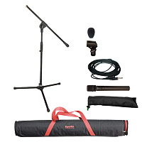 Superlux MSK124-P набор: микрофон Superlux E124D с чехлом и держателем, кабель XLR-джек 6 м, стойка Superlux MS128 с чехлом