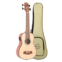 Bamboo Uke Bass BU-BASS  бас-укулеле со звукоснимателем, c чехлом, цвет натуральный