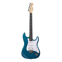 ROCKDALE Stars HSS Tidal Blue Metallic электрогитара, цвет тайдпул металлик, глянцевое покрытие