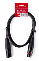 Superlux CFM1FM балансный сигнальный кабель, 1 м, XLR3F - XLR3M, сечение проводников 0,13 мм