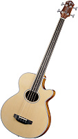 CRAFTER BA 400EQ/FL/N + Чехол - бас гитара акустическая, безладовая, натурал, с фирменным чехлом в комплекте