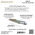 DR DA8-12 струны для акустической гитары, калибр 12-54, серия DRAGON SKIN+™