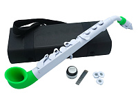 NUVO jSax (White/Green) саксофон, материал АБС пластик, цвет белый/зелёный